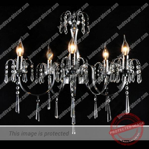 Elegant Crystal Chandelier with 5 lights.