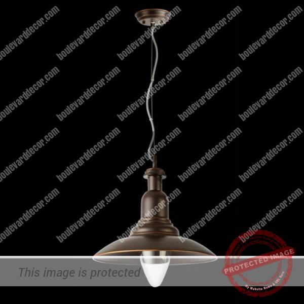 Antique Brown Metal Pendant