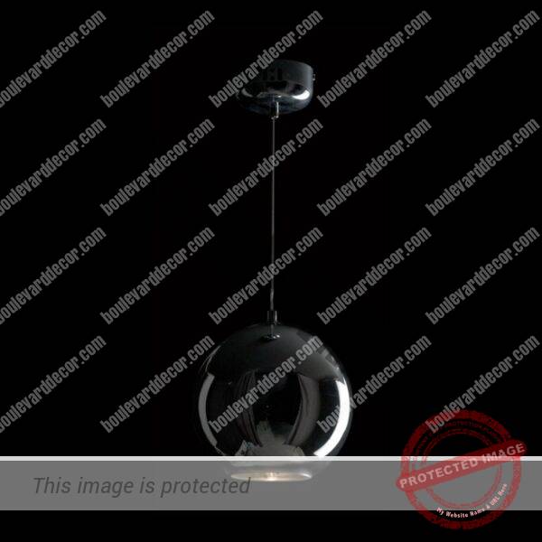 Ball Chrome Glass Pendant