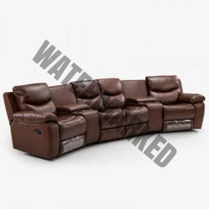 Christopher 4-Seater Cinema Recliner – Cinnamon