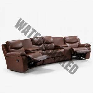 Christopher 4-Seater Cinema Recliner – Cinnamon