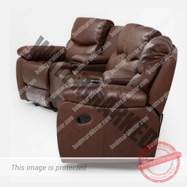 Christopher 4-Seater Cinema Recliner – Cinnamon