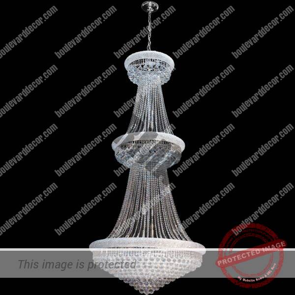 Double Basket K9 Crystal Chandelier