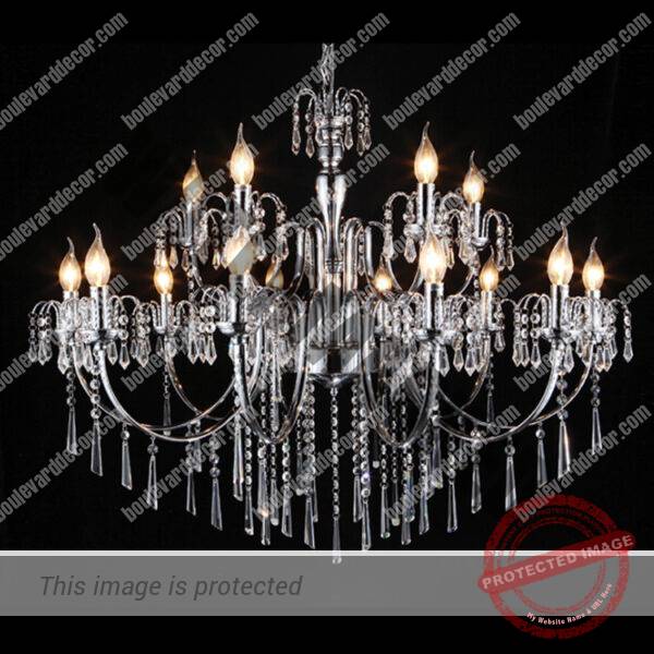 2 Tier Elegant Crystal Chandelier