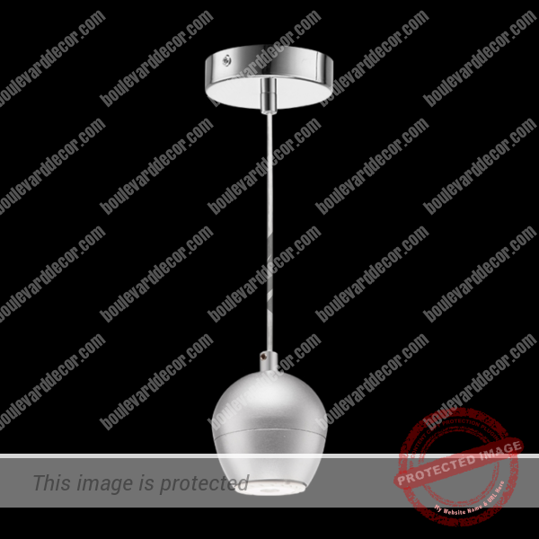 Aluminium Bubble Single Pendant Brushed