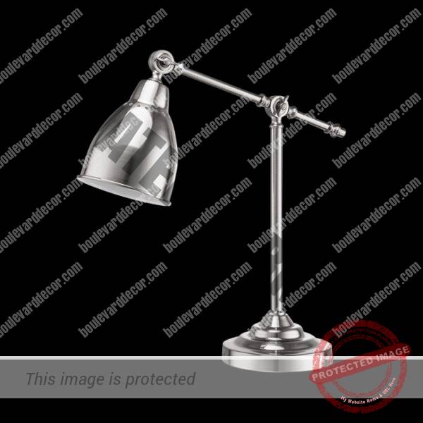 Executive Desk Lamp, Nickel Satin