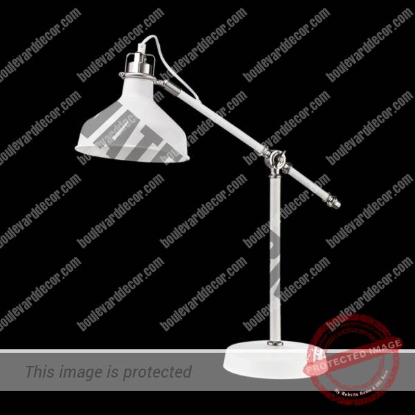 Angle Poise Desk Lamp, White