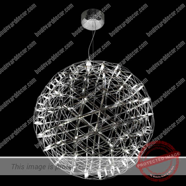 LED Deathstar Stainless Steel Pendant, Extra Large