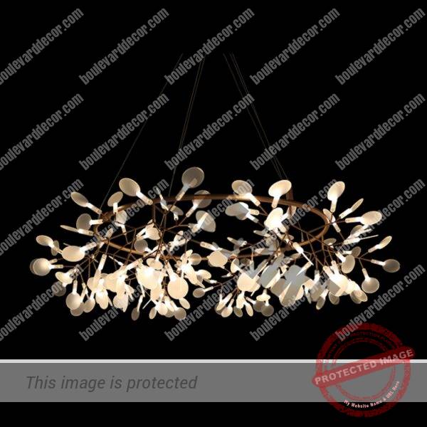 LED Round Leaf Pendant