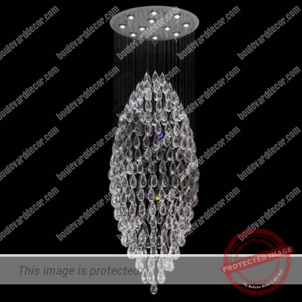 Large Corn K9 Crystal Chandelier