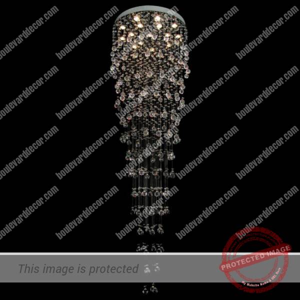 Large Stepped Asfour Crystal Chandelier