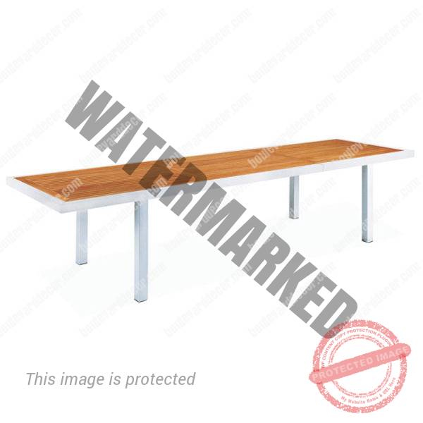 Mediterranean Extendable Teak Top Dining Table