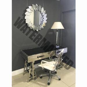 Mirrored Tressel Desk