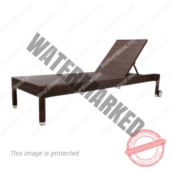 Piazza Wicker Sun Lounger