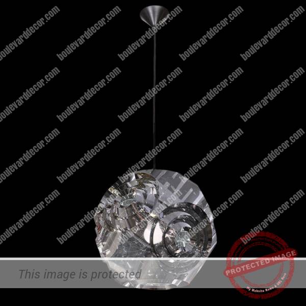 Stainless Steel Small Mesh Rose Pendant