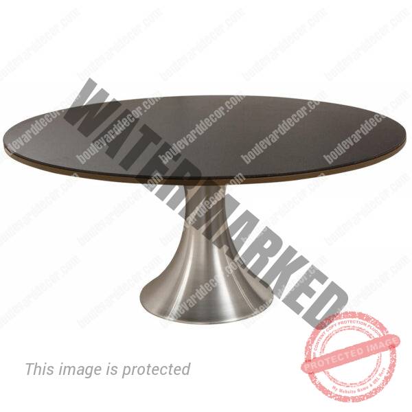 Solid Pear Round Table