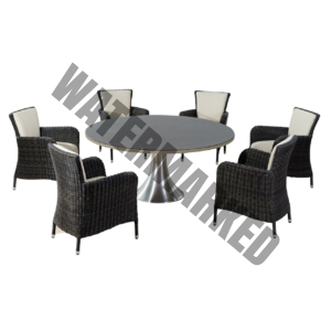 Solid Pear Round Table