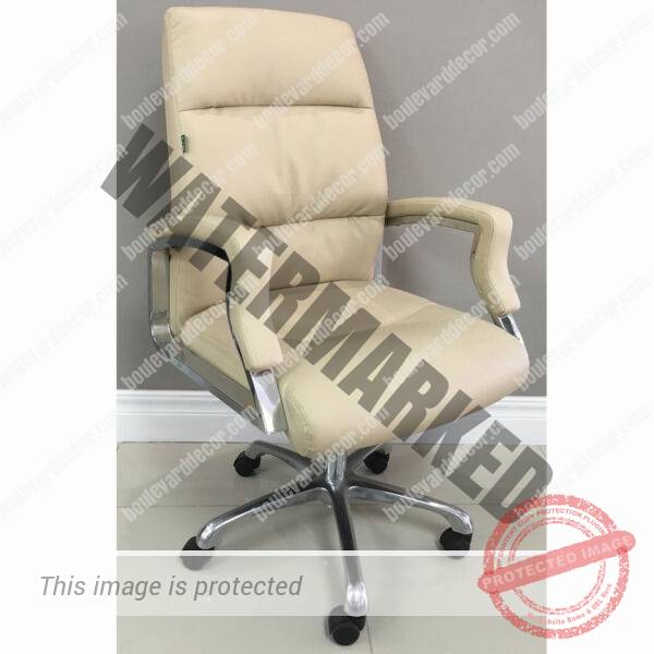 Visitors Chair Padded Cream