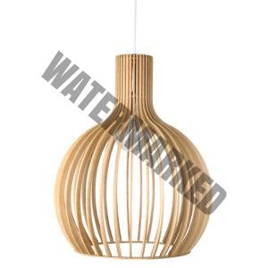 Willow Round Wood Pendant